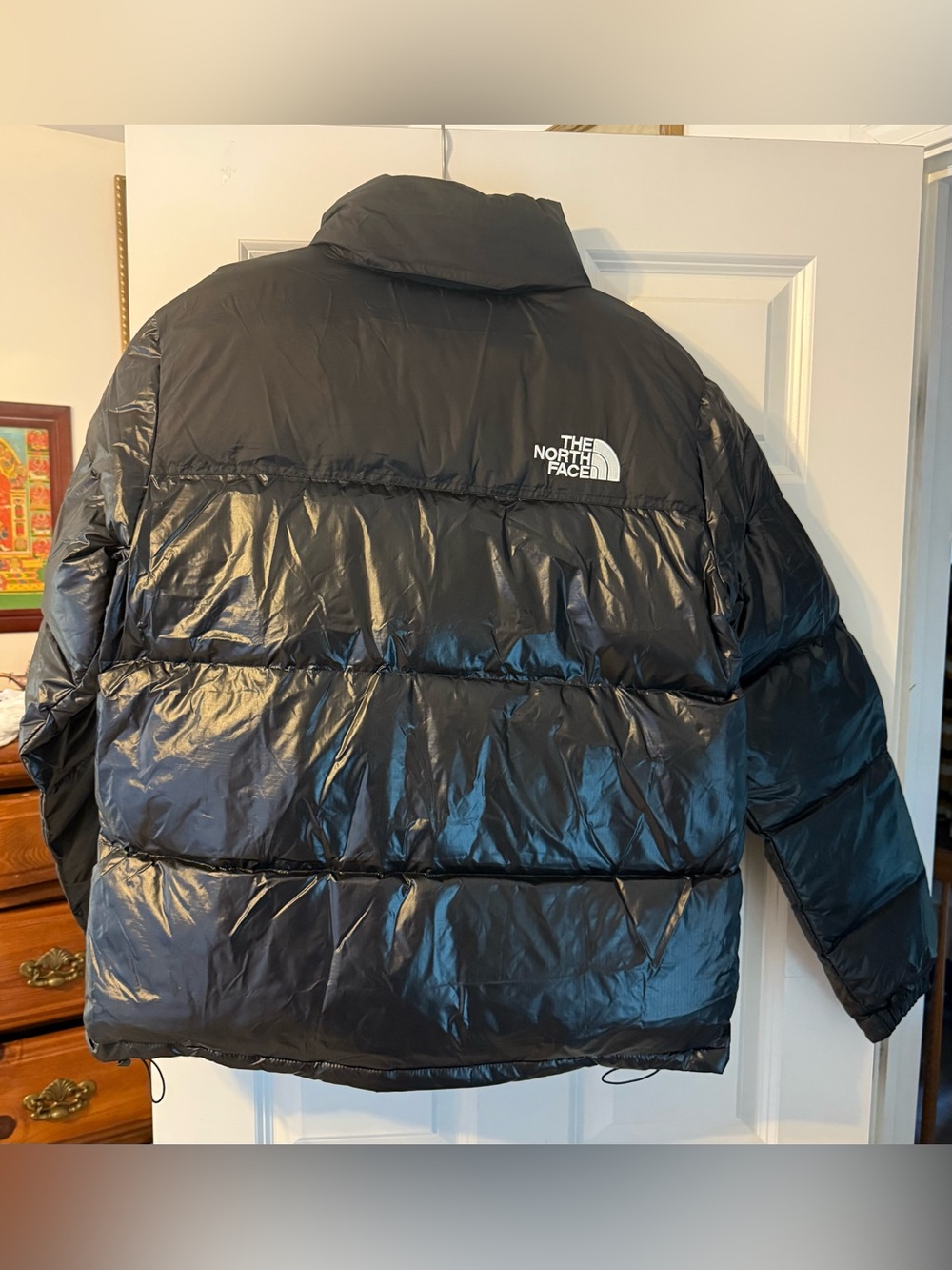 The North Face Men's Black Puffer Jacket with Logo - Picture 2 of 2